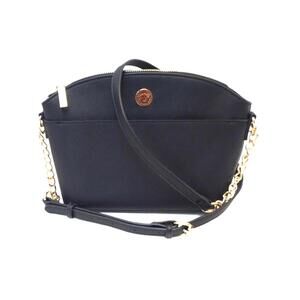 Anne Klein Curved Crossbody bag gold chain strap